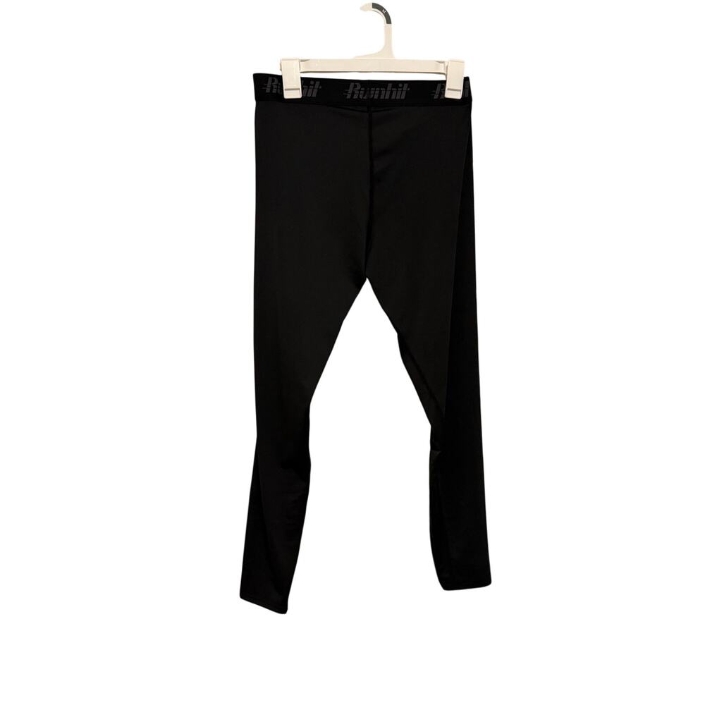 Runhit Men's Large Black Compression Running Athletic Workout Tights - Picture 7 of 8